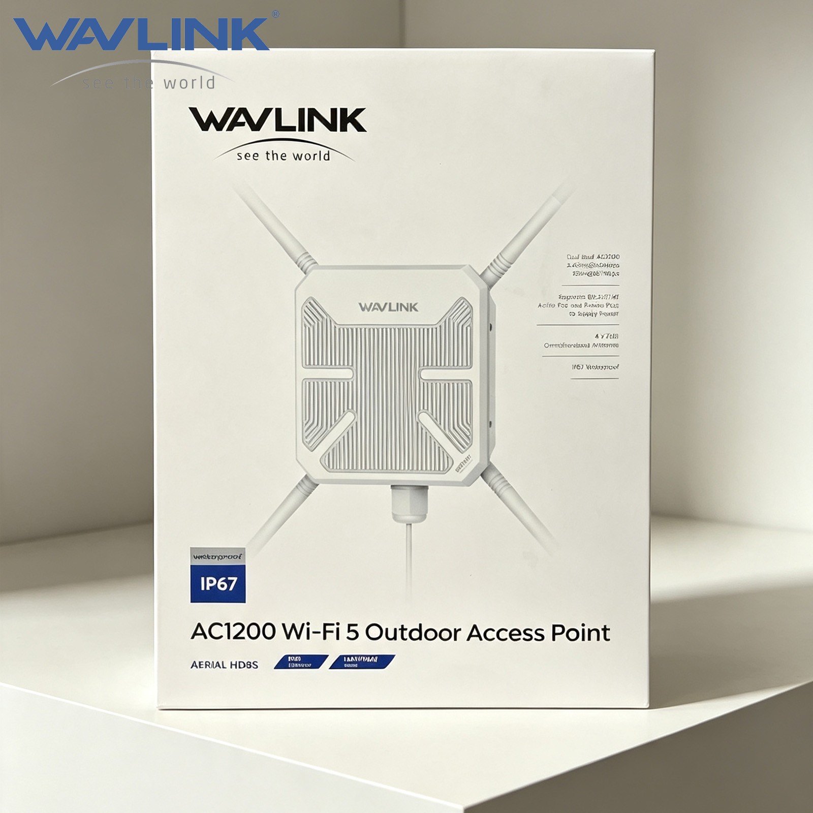 WAVLINK AC1200 WIFI OUTDOOR EXTENDER WIFI REPEATER SIGNAL BOOSTER WIRELESS AP