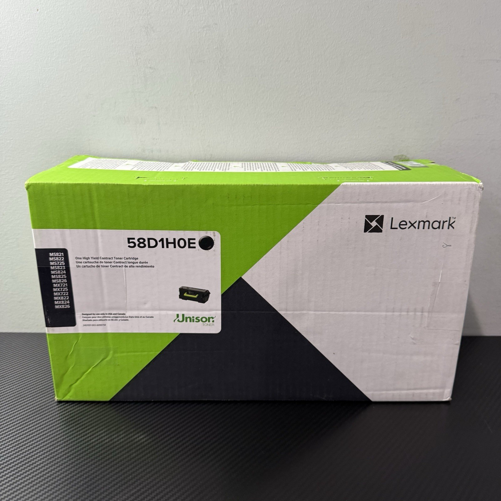 Lexmark 58D1H0E High Yield Toner Cartridge for MS821 MS822 MS725 MS823 NEW