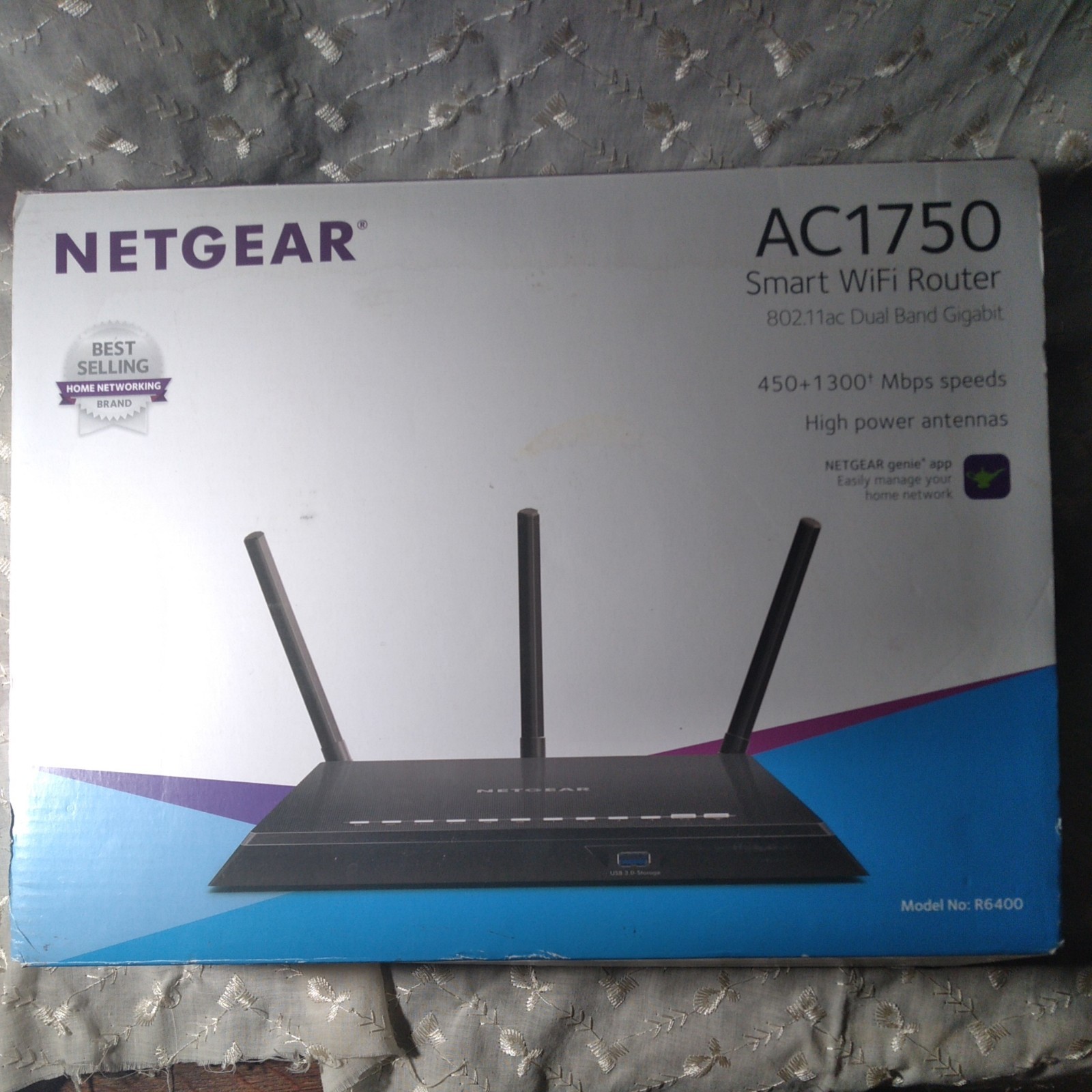 NETGEAR Dual Band WiFi 5 Router - Open Box - Width 13 in