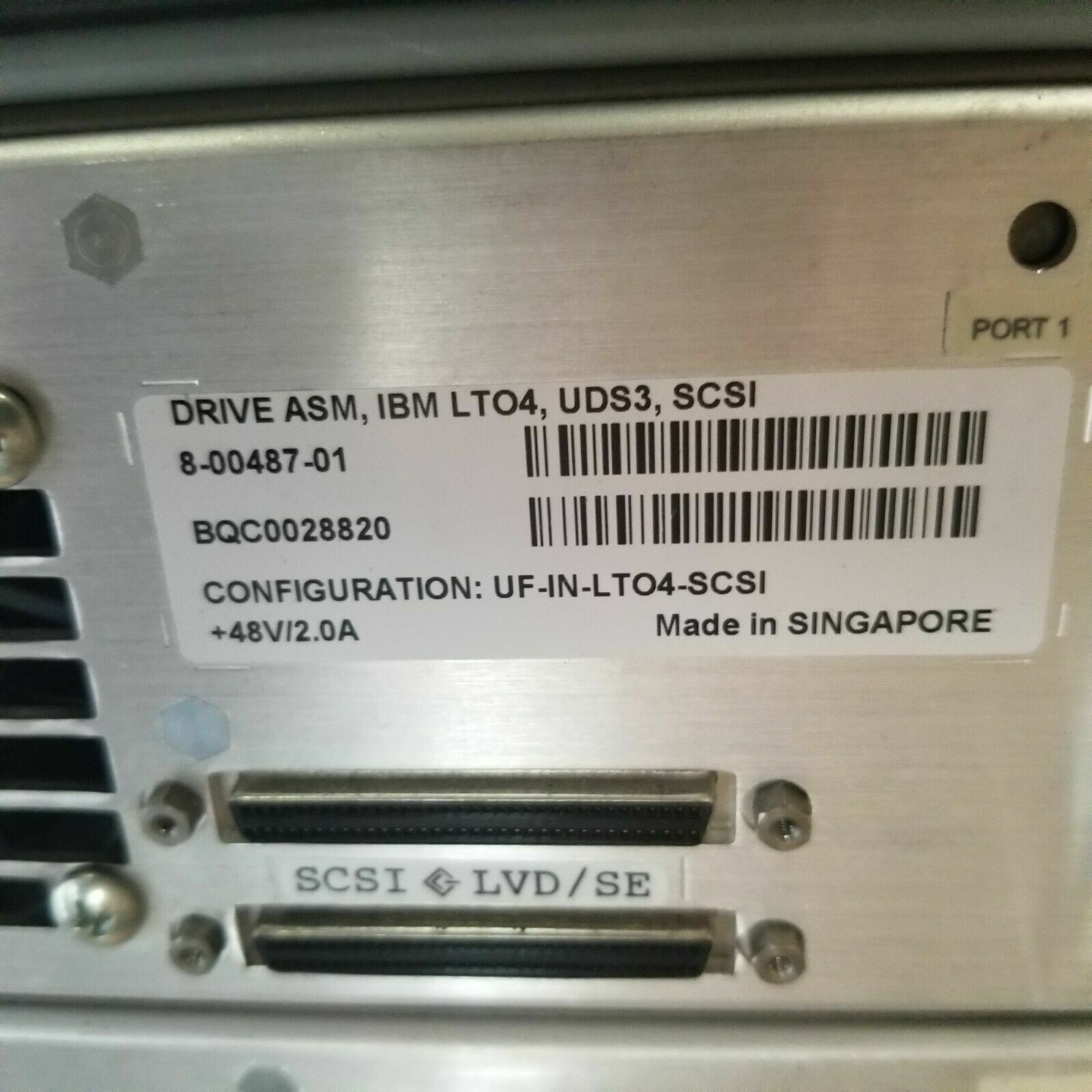 8-00487-01, LTO4 SCSI LVD Module i500, CONFIG  UF-IN-LTO4-SCSI, Quantum IBM 
