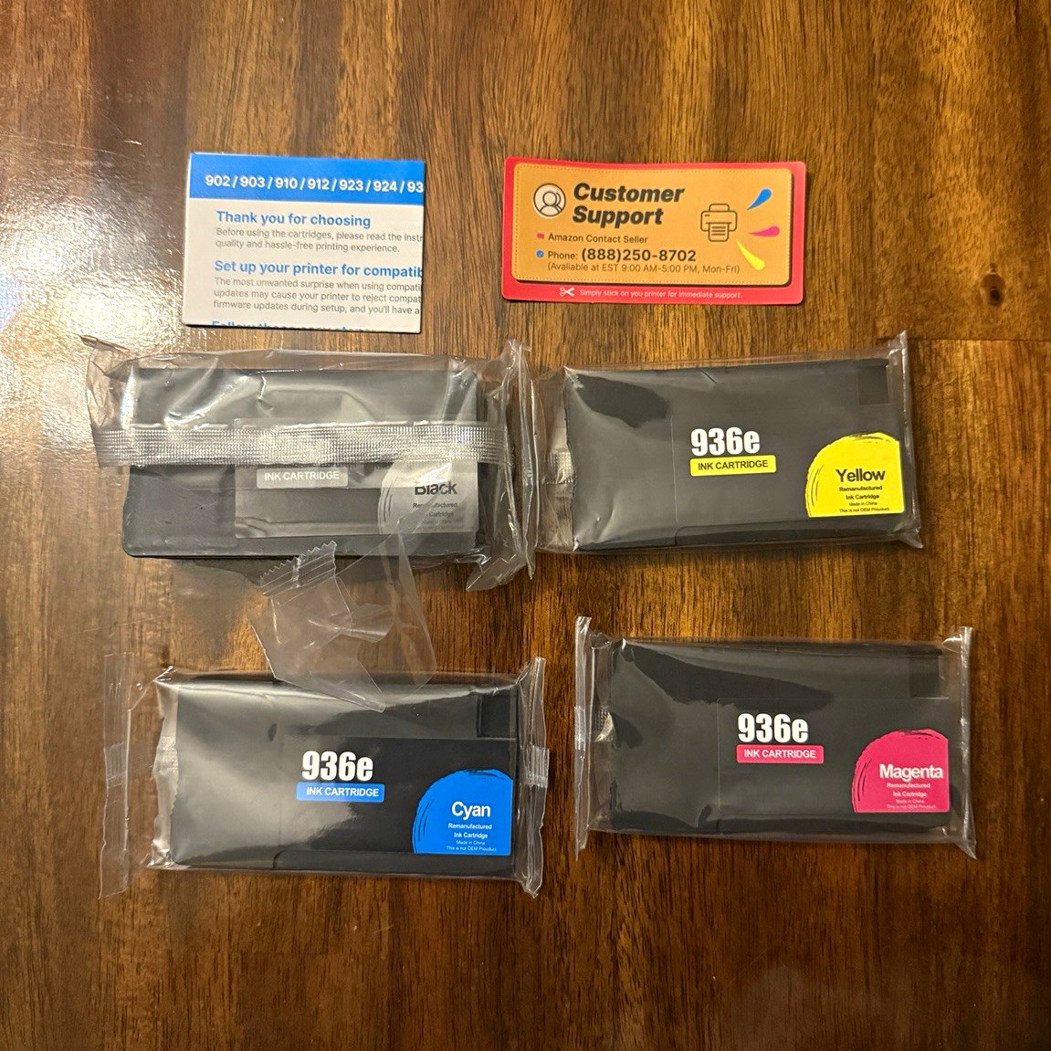 936XL Ink Cartridges Combo Pack Compatible with HP 936 Hield Yield 4 Pack
