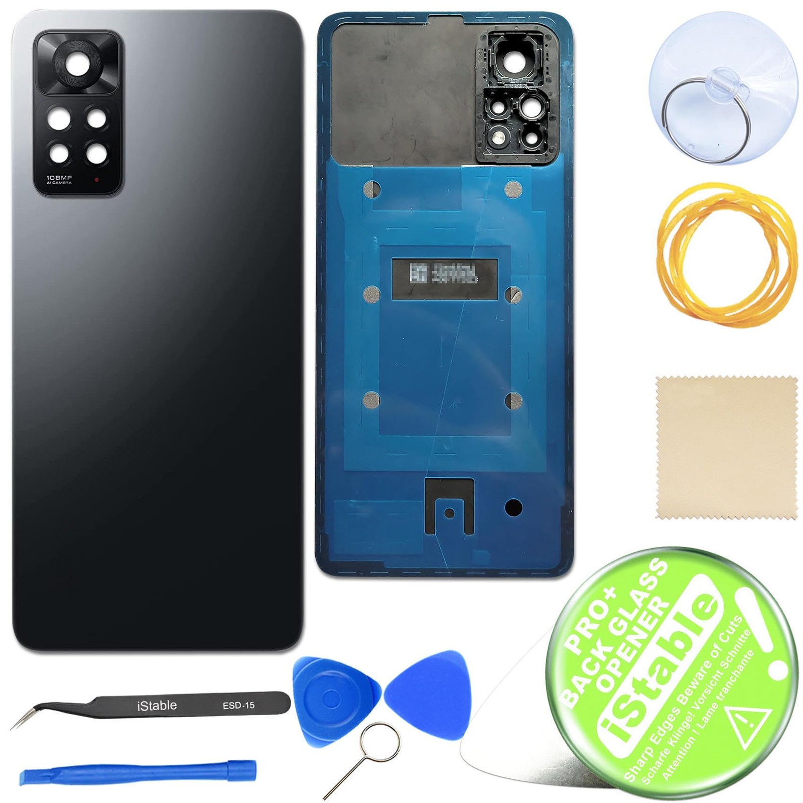 Battery Cover Set For Xiaomi Redmi Note 11 Pro 5G Back Glass with Camera Lens