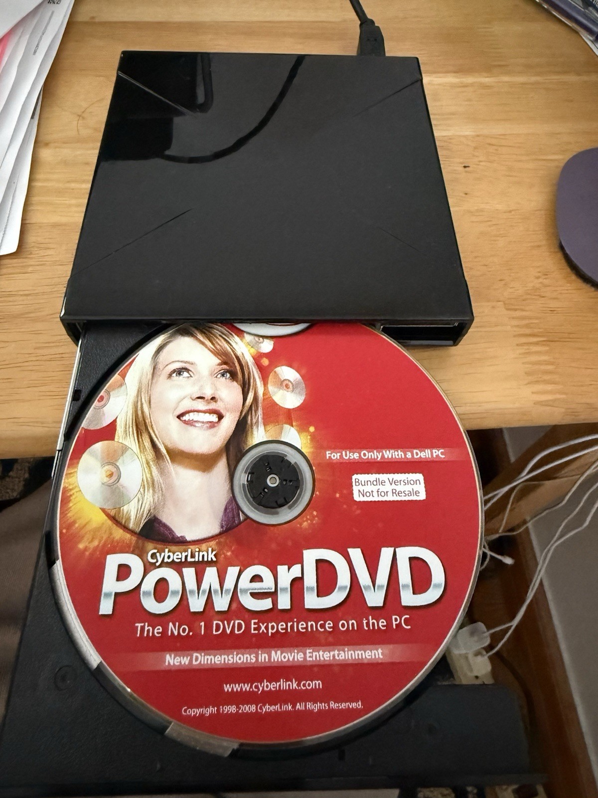 I/O Magic Portable DVD Optical Drive. DVD-RW USB 2.0. Designed for DELL.  
