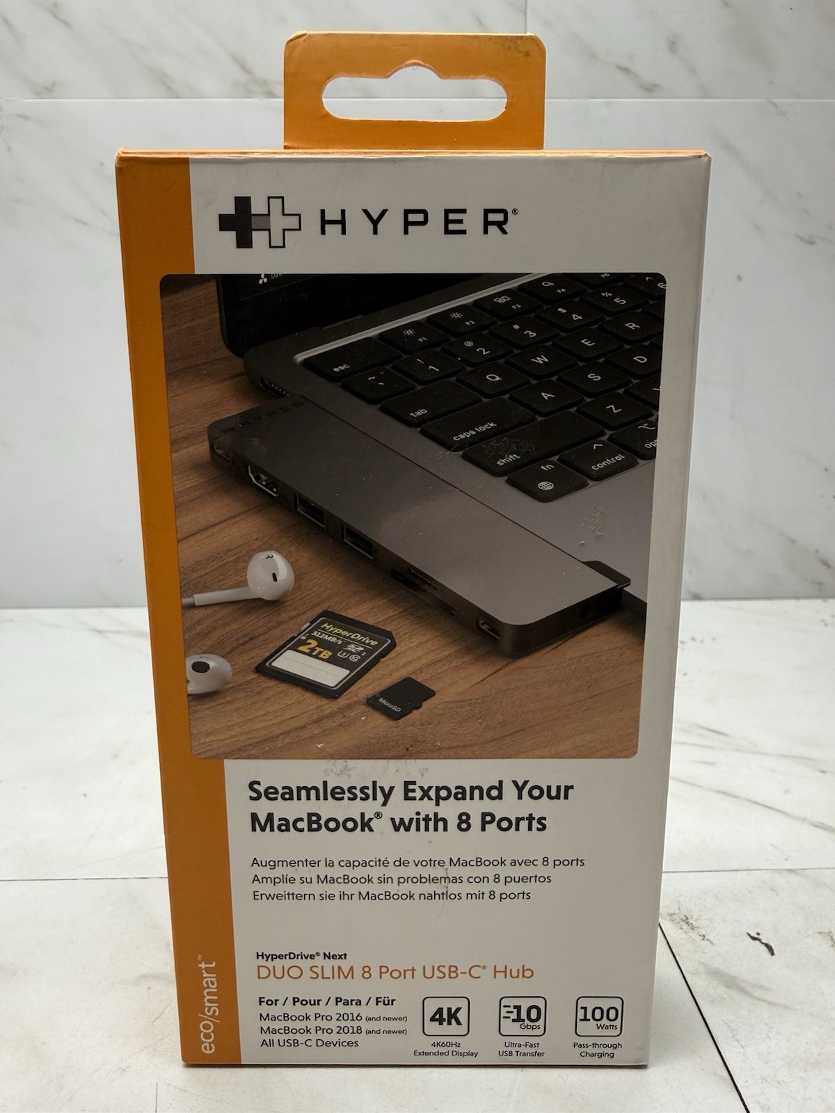 Hyper HyperDrive Next 8 Port USB-C Hub 4K HDMI, USB4/Thunderbol 4 Macbook pro