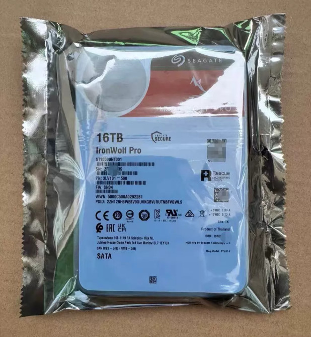1PC Seagate IronWolf Pro ST16000NT001 16TB
