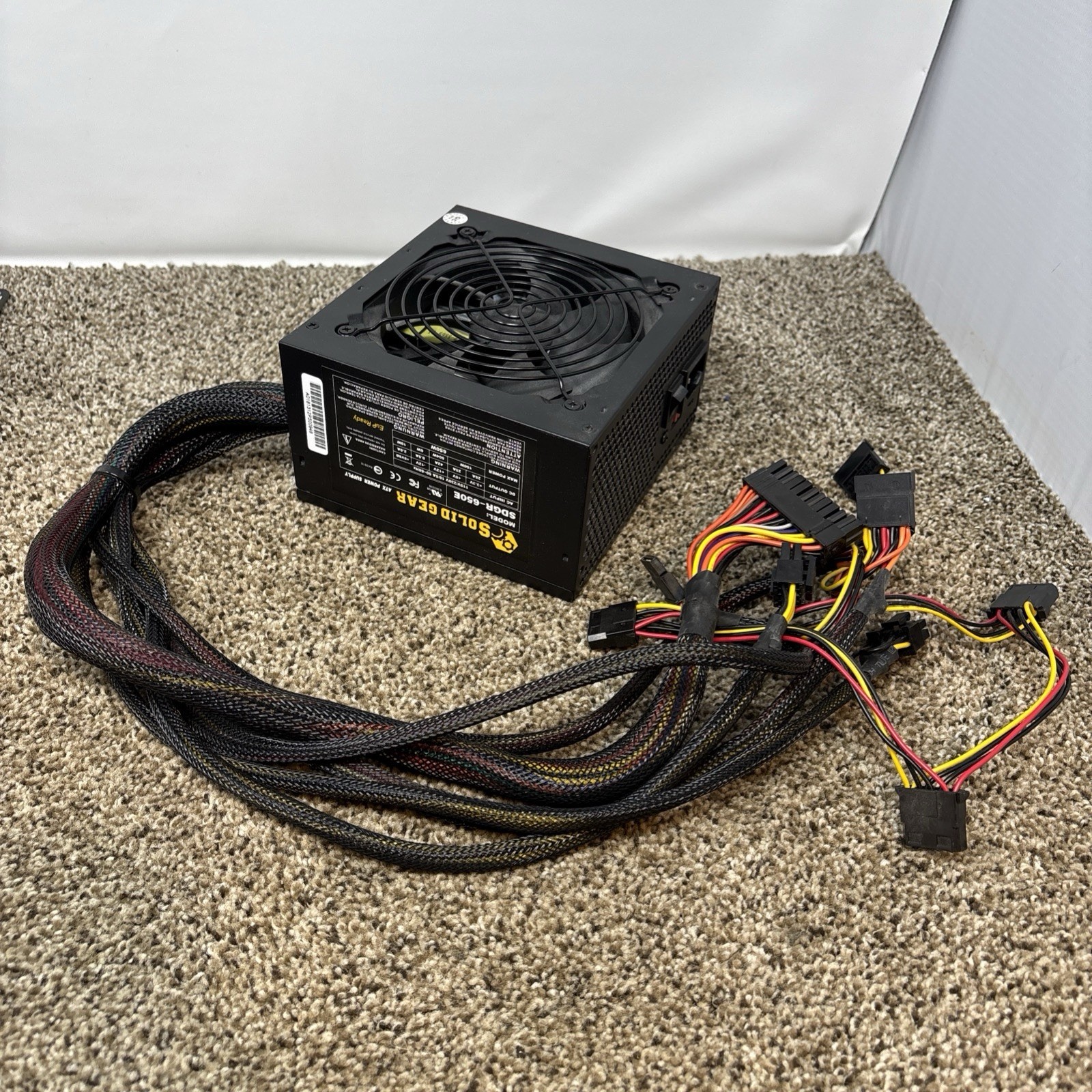 Solid Gear SDGR-650E 650W ATX Power Supply | Standard Desktop PSU Non Modular