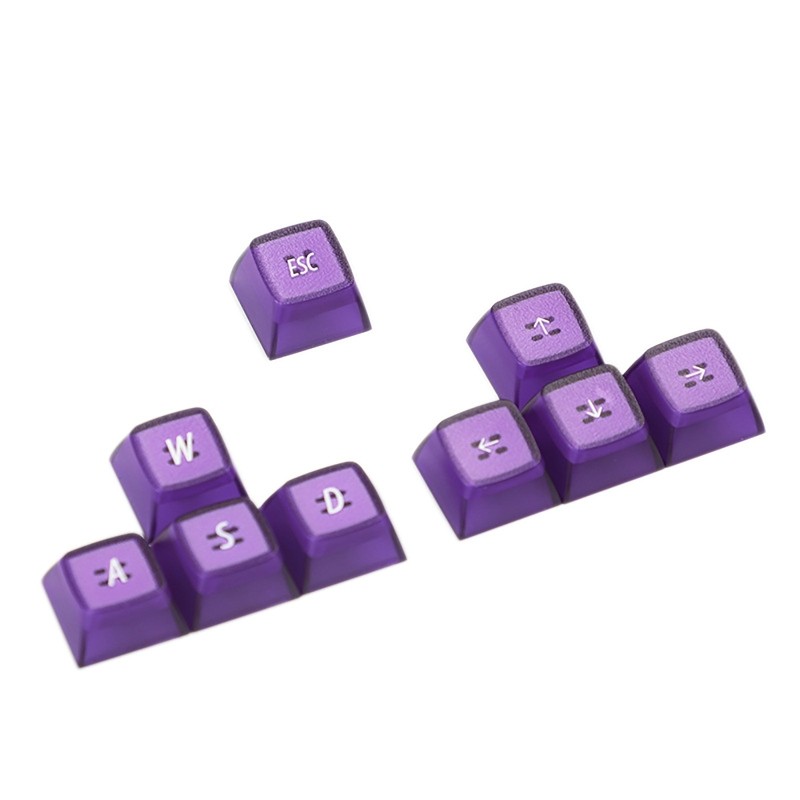 9Keys PBT Backlit Two Color Injection Keycaps Esc WASD Direction Ema Profile for