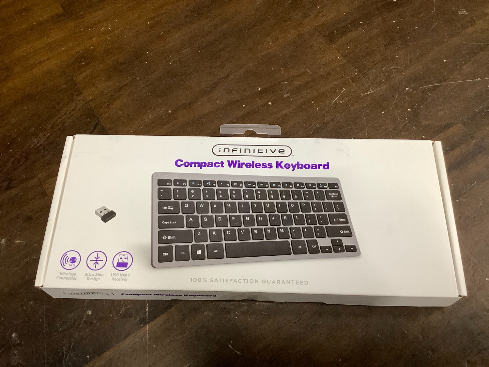 Infinitive Compact Wireless Keyboard Ultra Slim Keyboard 2.4 GHz USB Nano