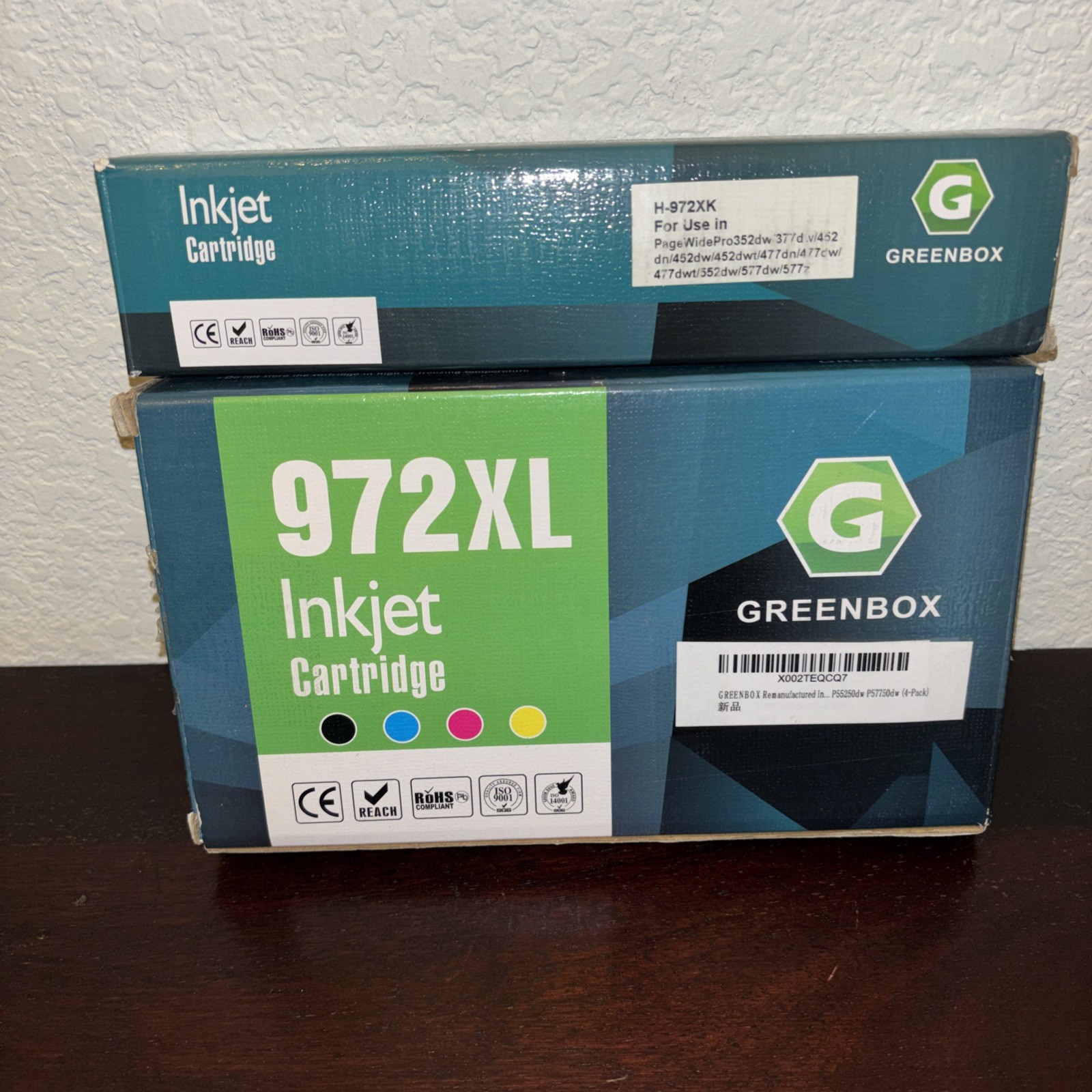 Green Box Inkjet Printer Cartridge. 5 Cartridges