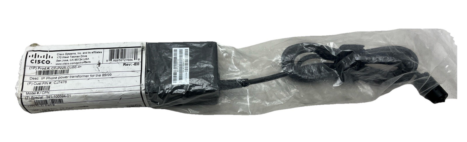 Cisco CP-PWR-CUBE-4 Power Supply Adapter AM50U-480A  48V DC 917 mA For IP Phone
