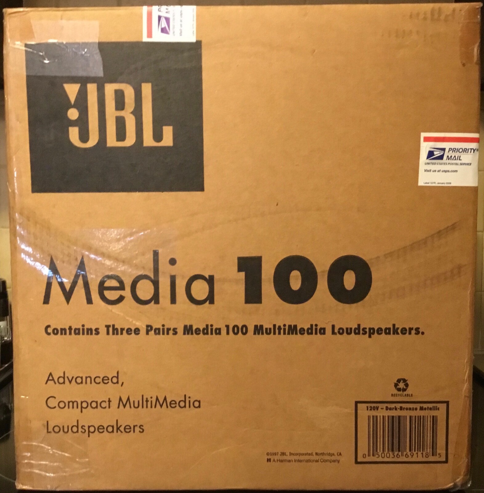🆕 3X JBL harman/kardon Media 100 Multimedia Computer Speakers PC Desktop w/AUX