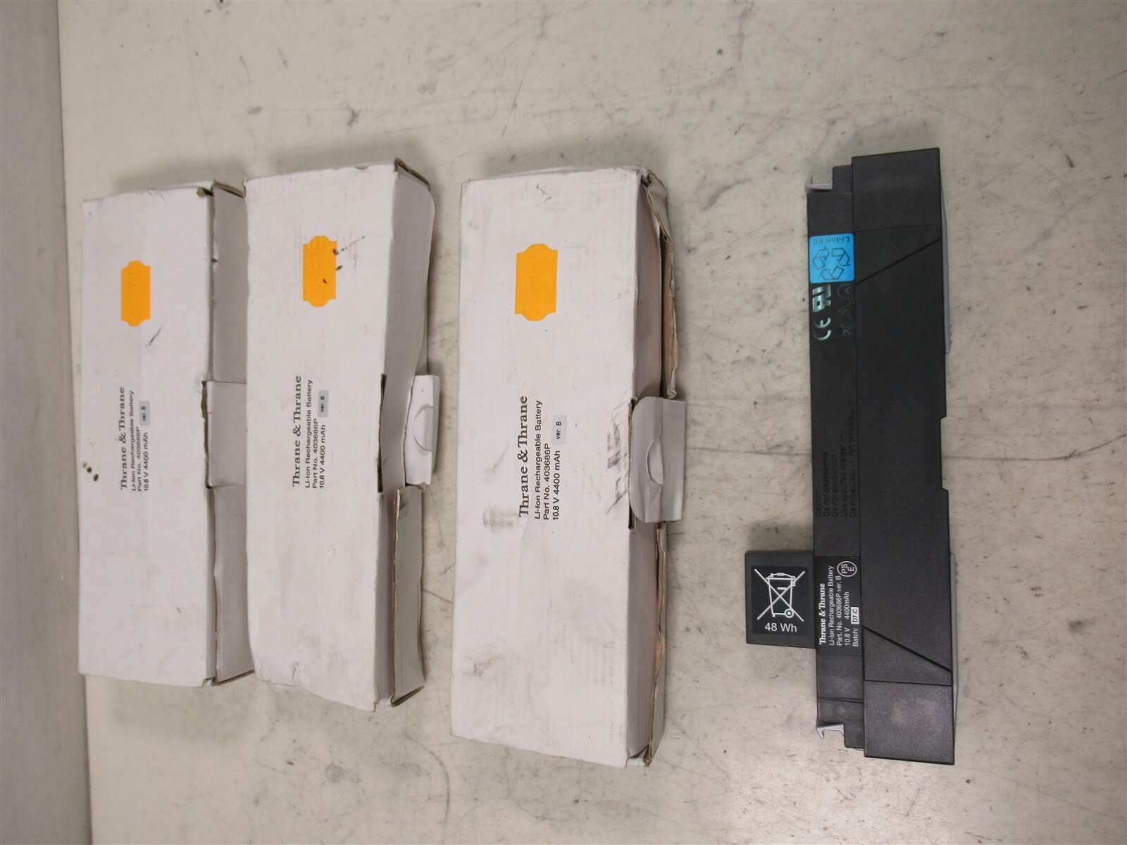 Lot of 3 Thrane & Thrane Li-Ion Rechargeable Battery 403686P Explorer 700 BGAN