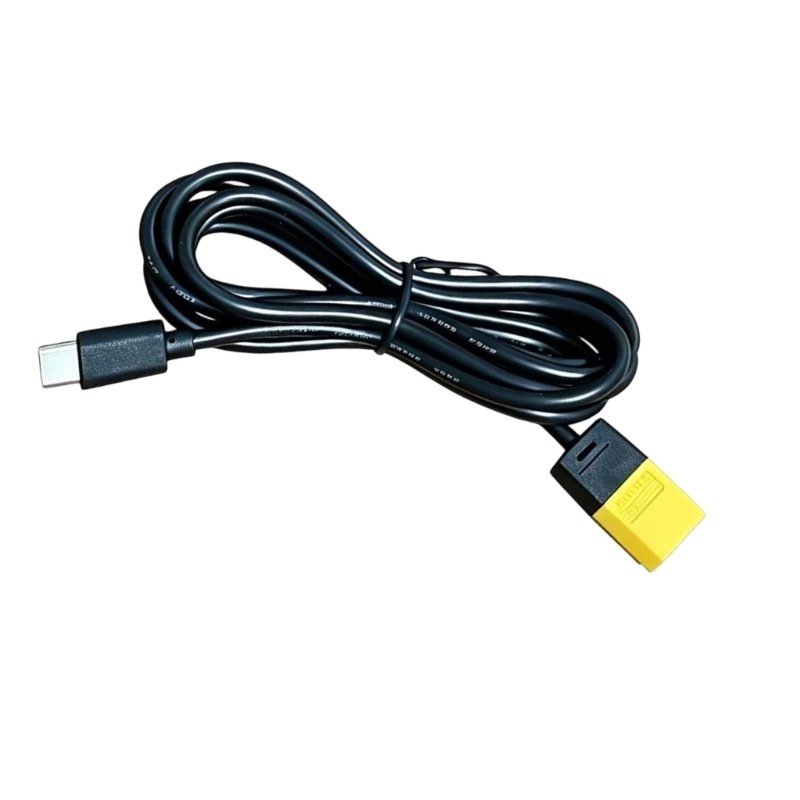 Flexible XT60M To Type-C Power Cable with Male Device Input End for Project Use