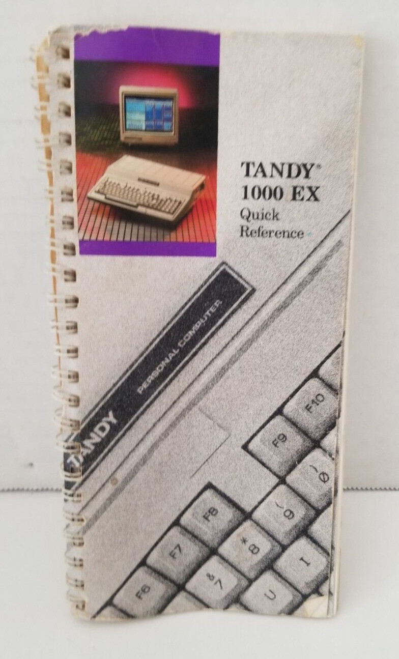 Tandy 1000 RX Quick Reference - 1986 - Radio Shack