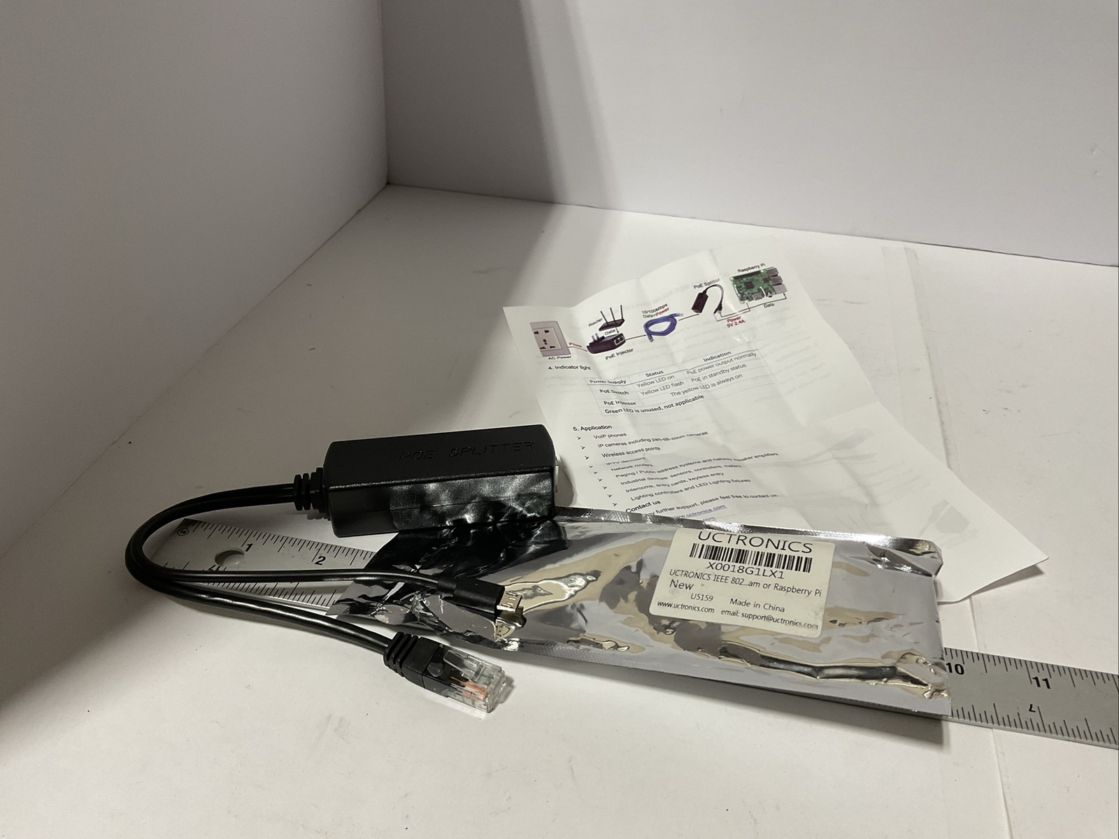 Gigabit Raspberry Pi 4 Active PoE Splitter USB TYPE C 5V  Lot Of 8  New
