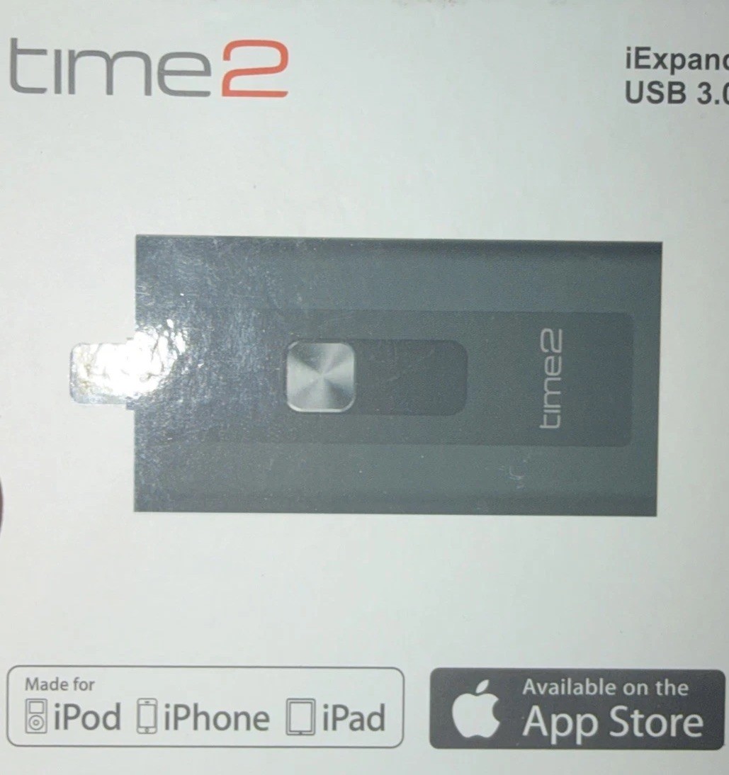 Time2 IExpand USB 3.0 Apple Certified Local Storage for iOS Factory Sealed New