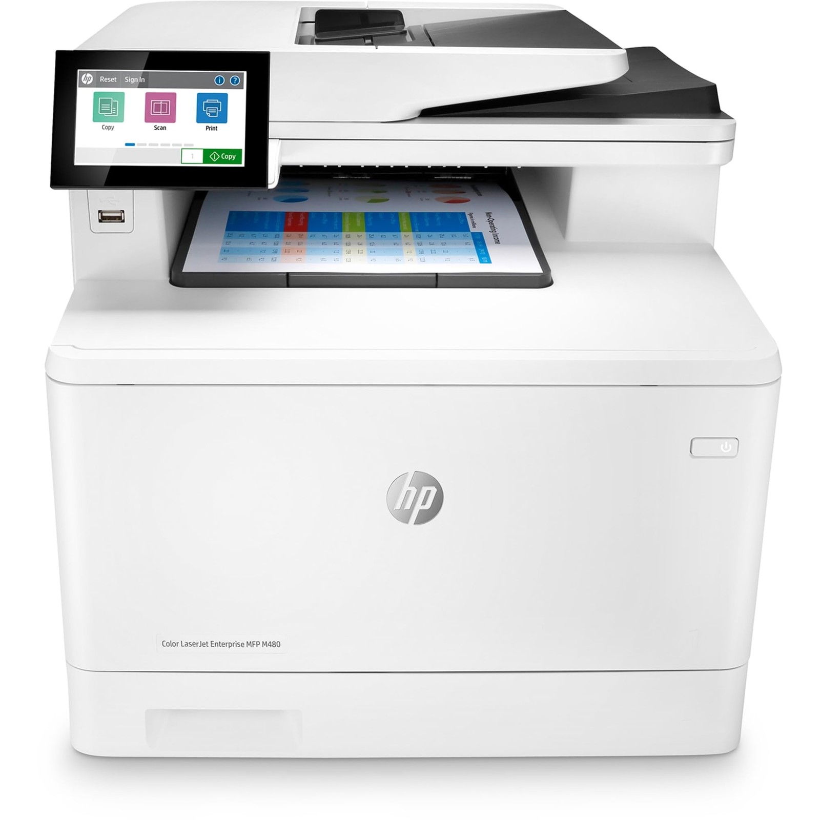 HP Color LaserJet Enterprise M480f Multifunction Duplex Printer -Print Scan Copy