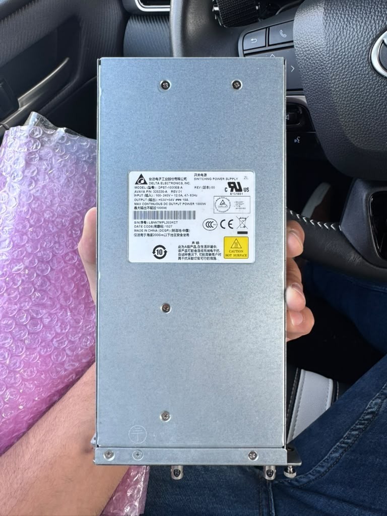 Avaya DPST-1000EB 325220-A 1000 Watt Switching Power Supply 4800 Switch