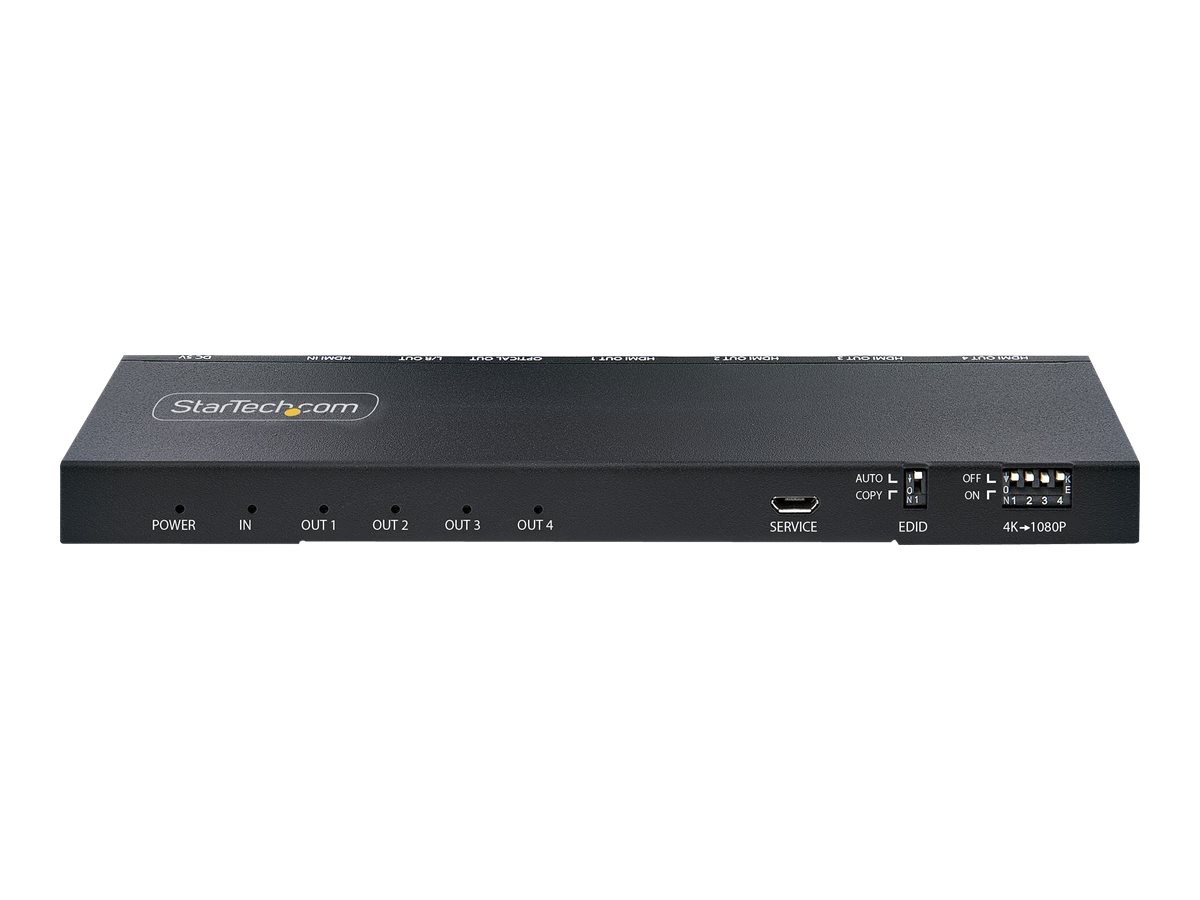 StarTechcom HDMI Splitter 1 in 4 Out 4k 60Hz 4-Port 4-Port HDMI Splitter