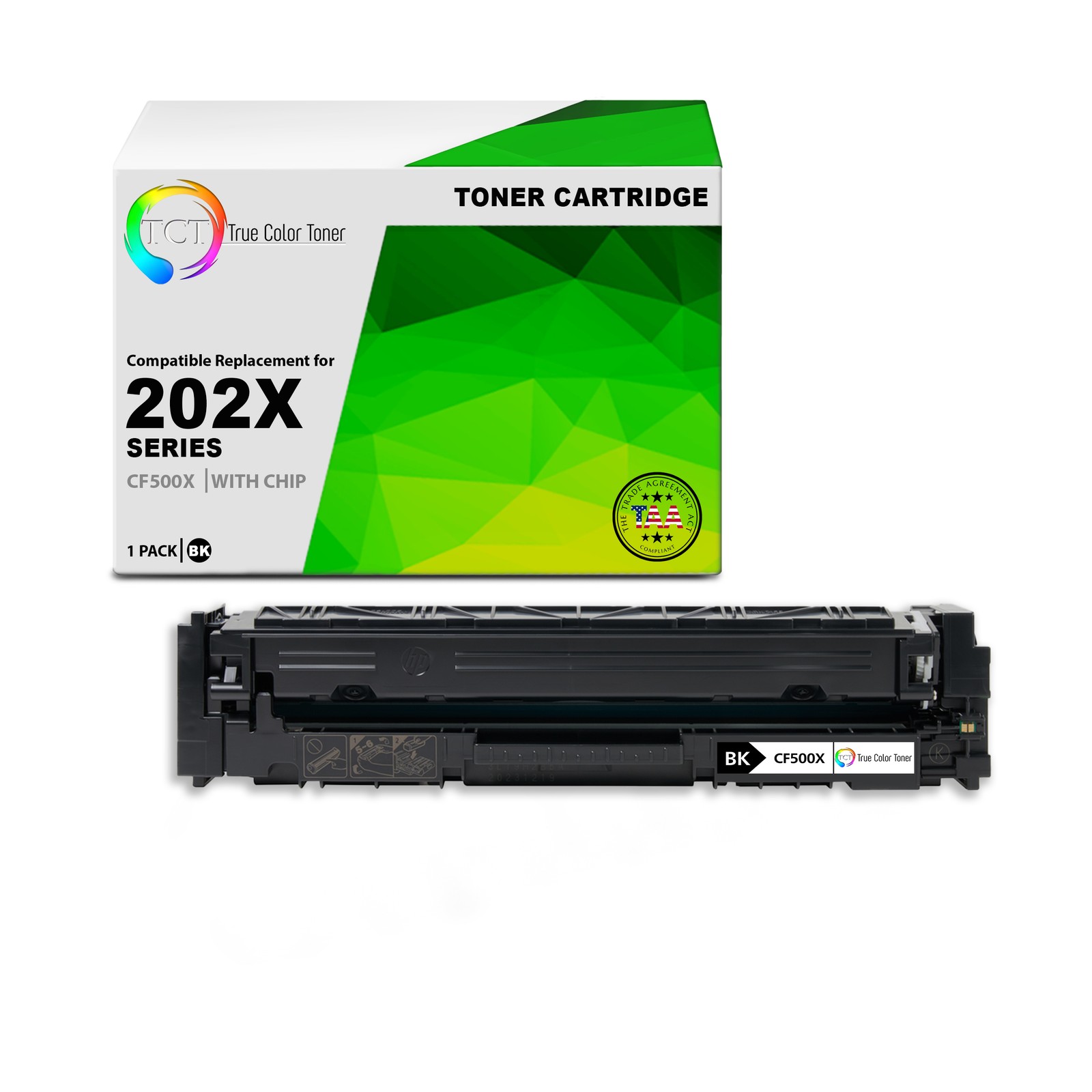 TCT CF500X TAA Compliant Toner Cartridge Replacement for HP CF500X - 202X