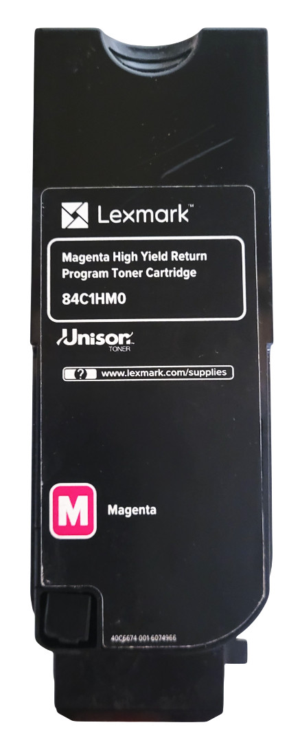 Lexmark 84C1HM0 Magenta High Yield Toner Cartridge Without Box Weight: 13.4oz