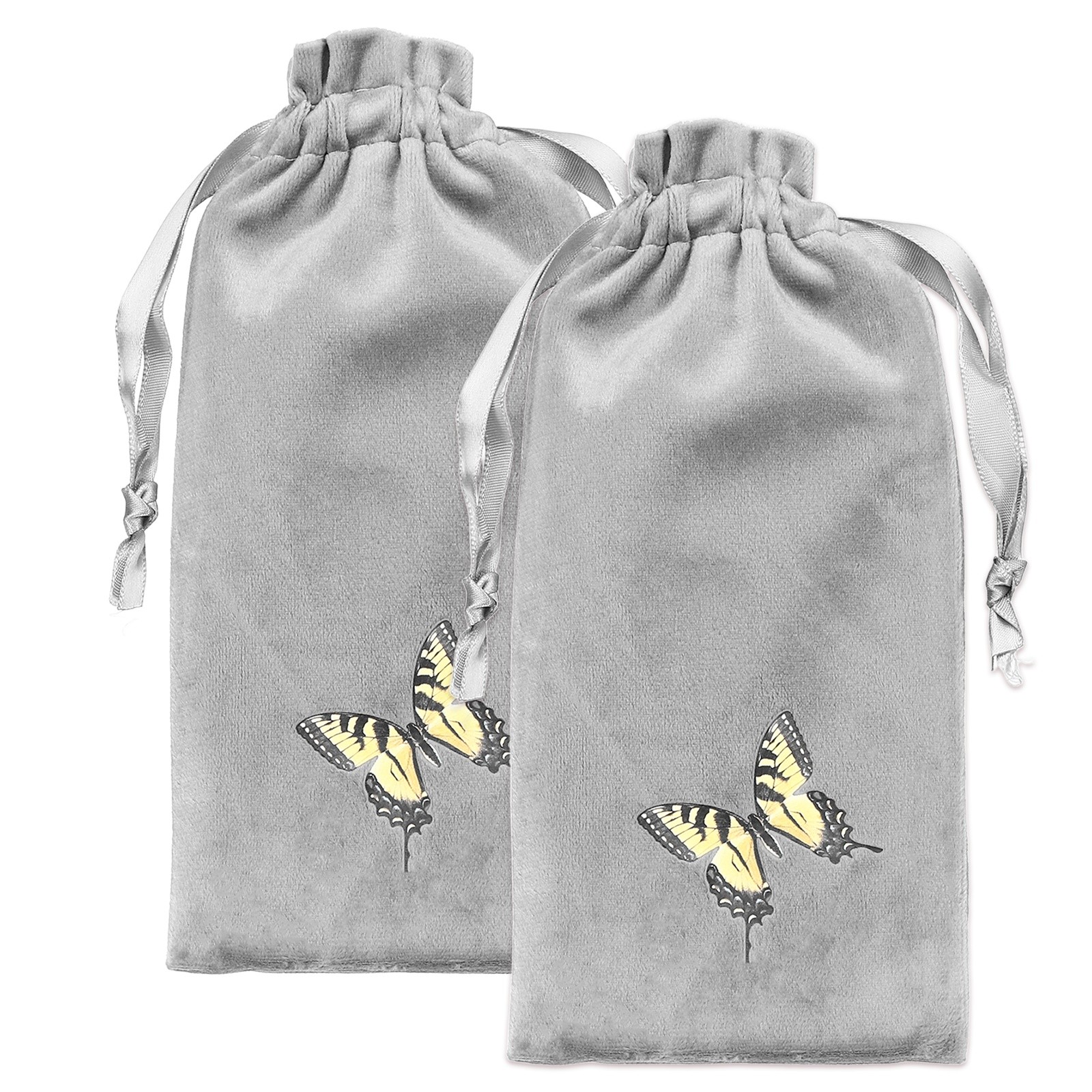 2 Pcs Cell Phone Sleeves (Size M) - Phone Storage Pouch Organizer, Grey
