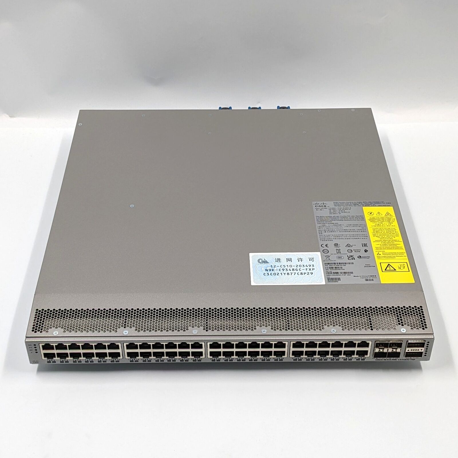 Cisco Nexus 9348 48-Port Managed Ethernet Switch N9K-C9348GC-FXP