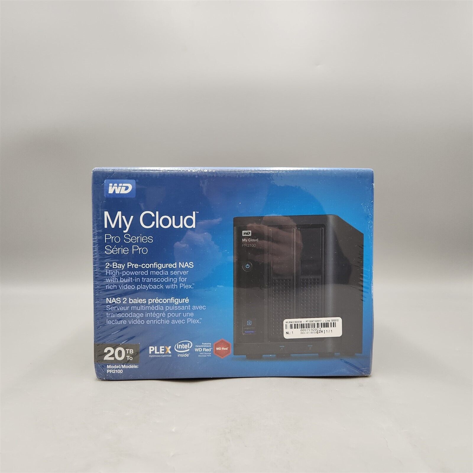 -NEW- WD 20TB My Cloud Pro Series PR2100 - NAS - WDBBCL0200JBK-NESN