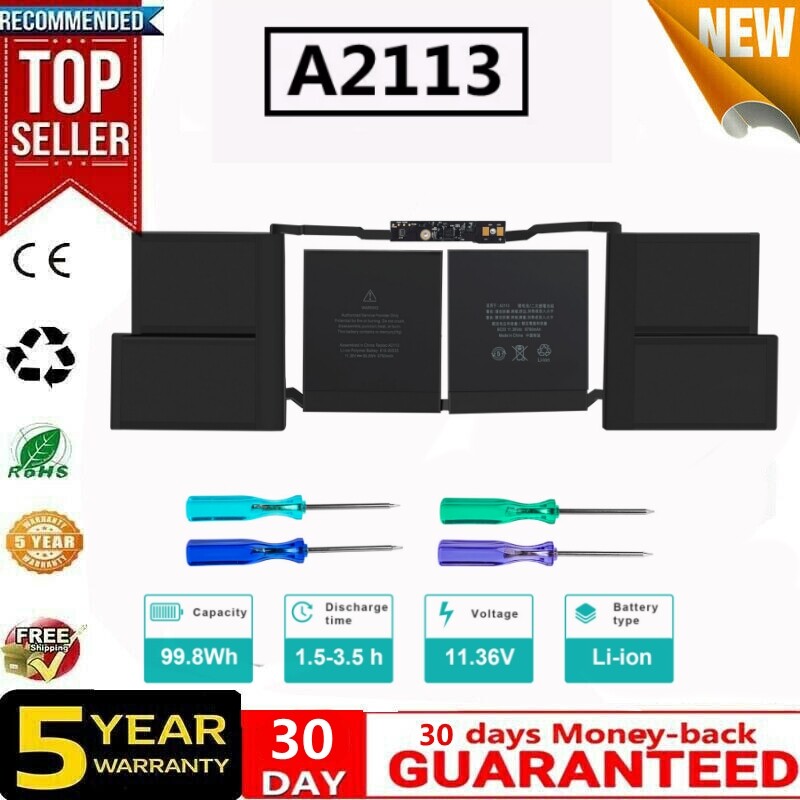 A2113 Battery for Apple MacBook Pro Retina 16" A2141 2019 Year MVVL2LL/A EMC3347