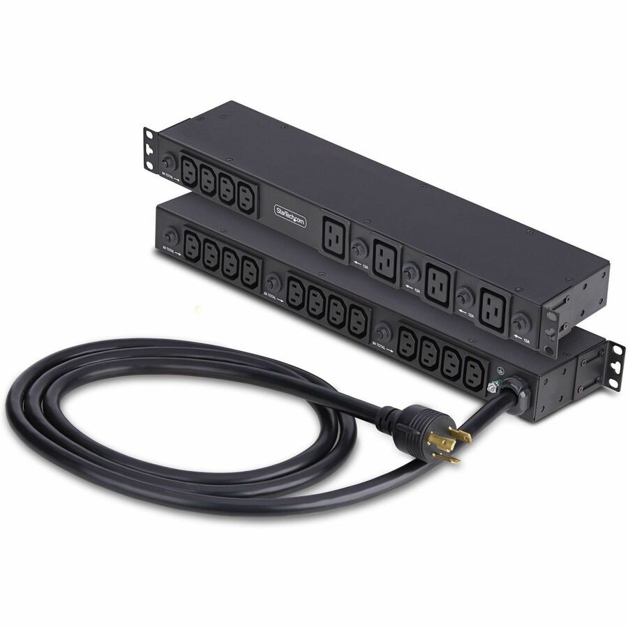 StarTech 20-Outlet Rackmount PDU 1U Server Power Strip 8x Front and 12x Rear