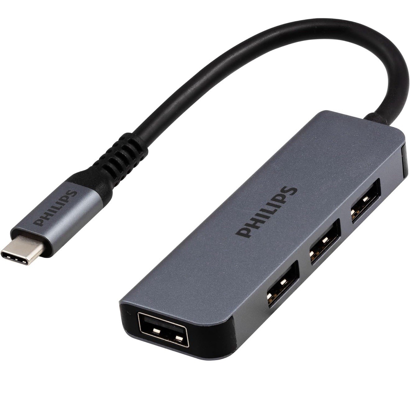 PHILIPS USB-C-USB Hub 4 USB 480 Mbps Data Transfer Multiport Adapter SWL3573S/37
