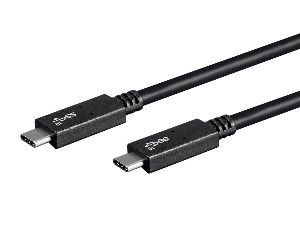 Monoprice Essentials USB Type-C to Type-C 3.1 Gen 2 Cable 10Gbps 5A 30AWG 1.6ft