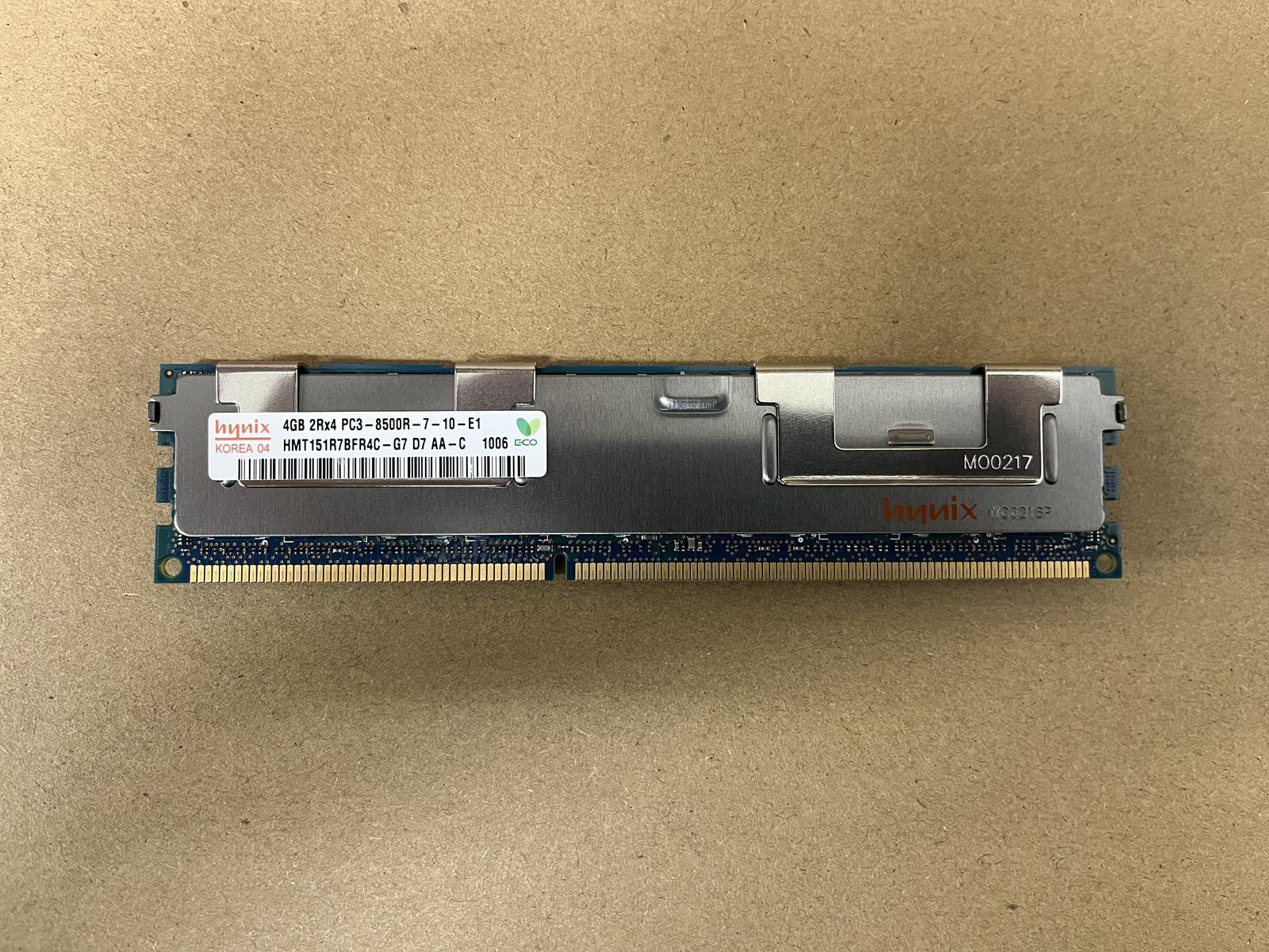 SK HYNIX 4 GB 2Rx4 PC3-8500R DIMM RAM HMT151R7BFR4C-G7 D7 AA-C