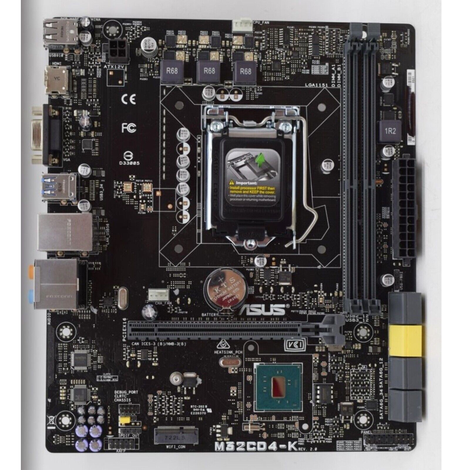 FOR New ASUS M32CD4-K Motherboard LGA 1151 DDR4 Micro-ATX 90PD01J0-R01000