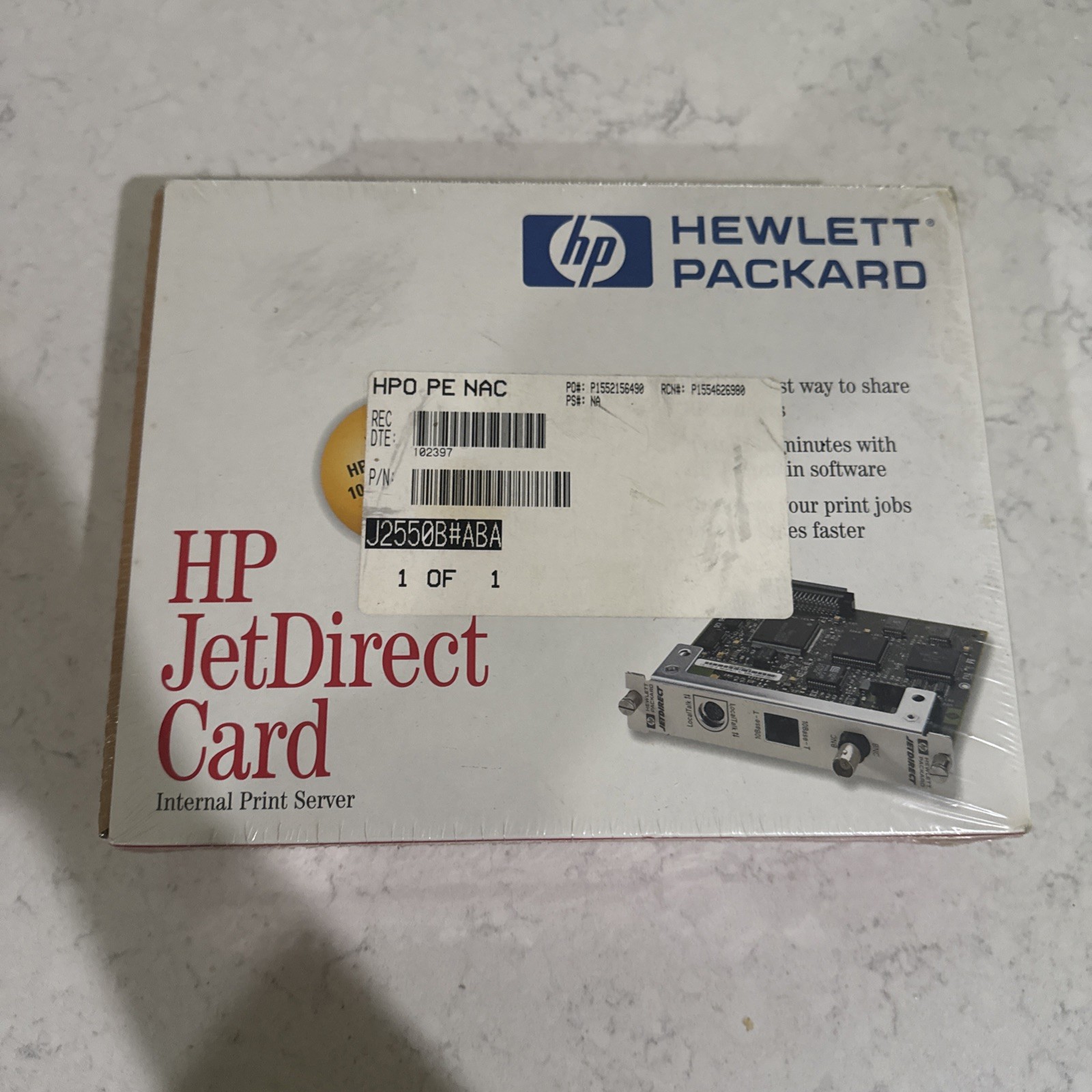 HP JetDirect J2550B Internal Print Server Card. New. Sealed