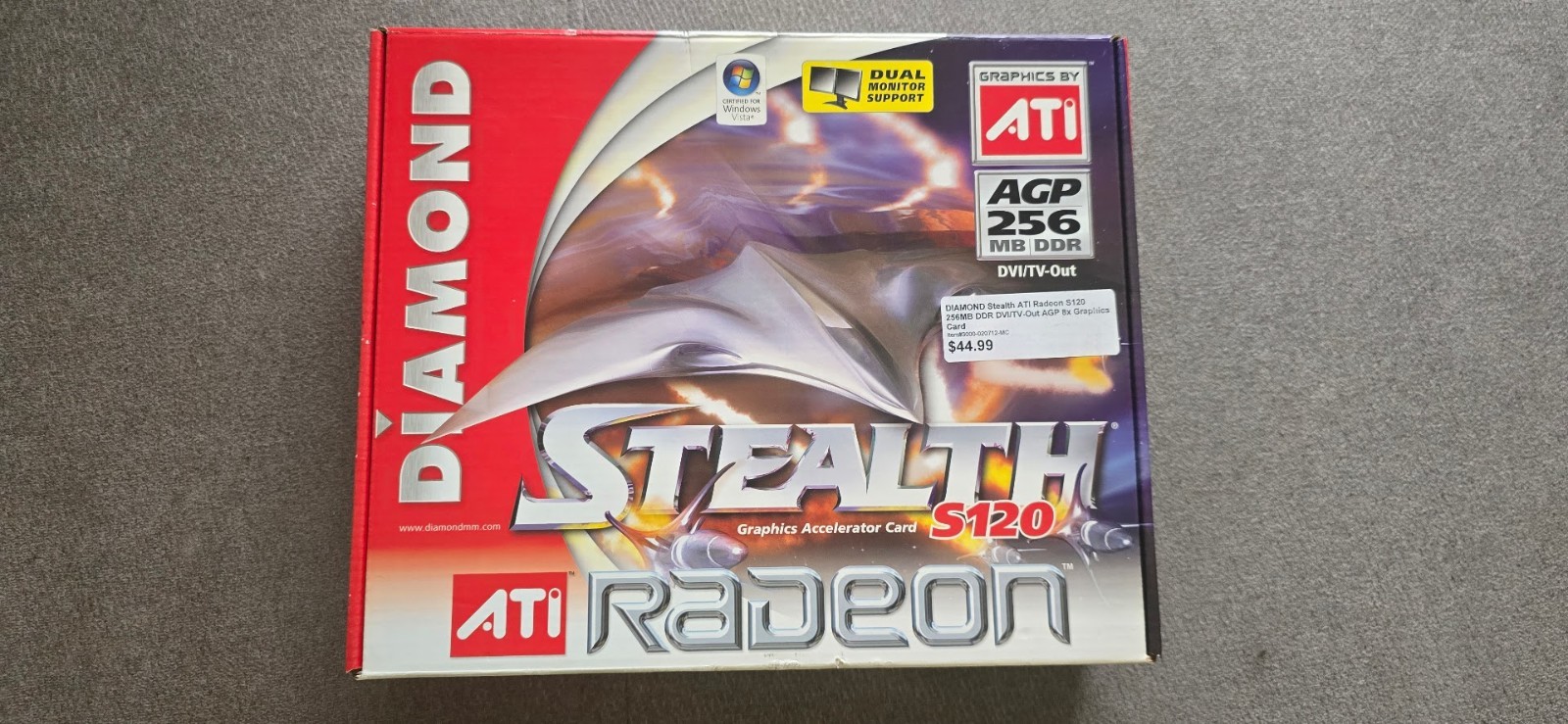 Diamond Stealth S120 ATI Radeon 256MB DDR AGP Video Card  (OPEN BOX)