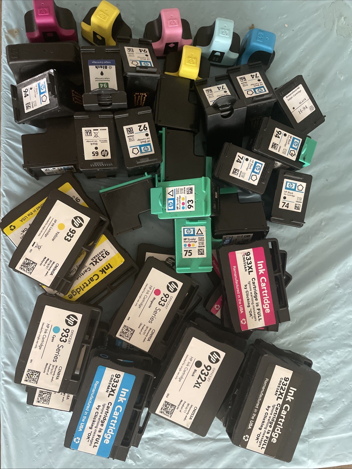 49 Empty Used Hp Ink Cartridges
