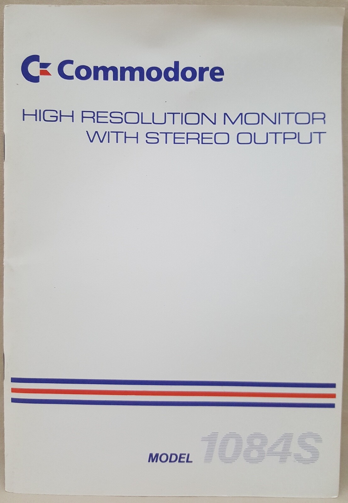 1084S 13" COLOR Monitor Multi-Language MANUAL fo Commodore 64 128 Amiga A1084S 2