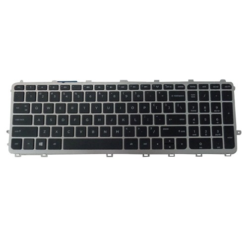 Notebook Keyboard for HP Envy 17-J w/ Silver Frame