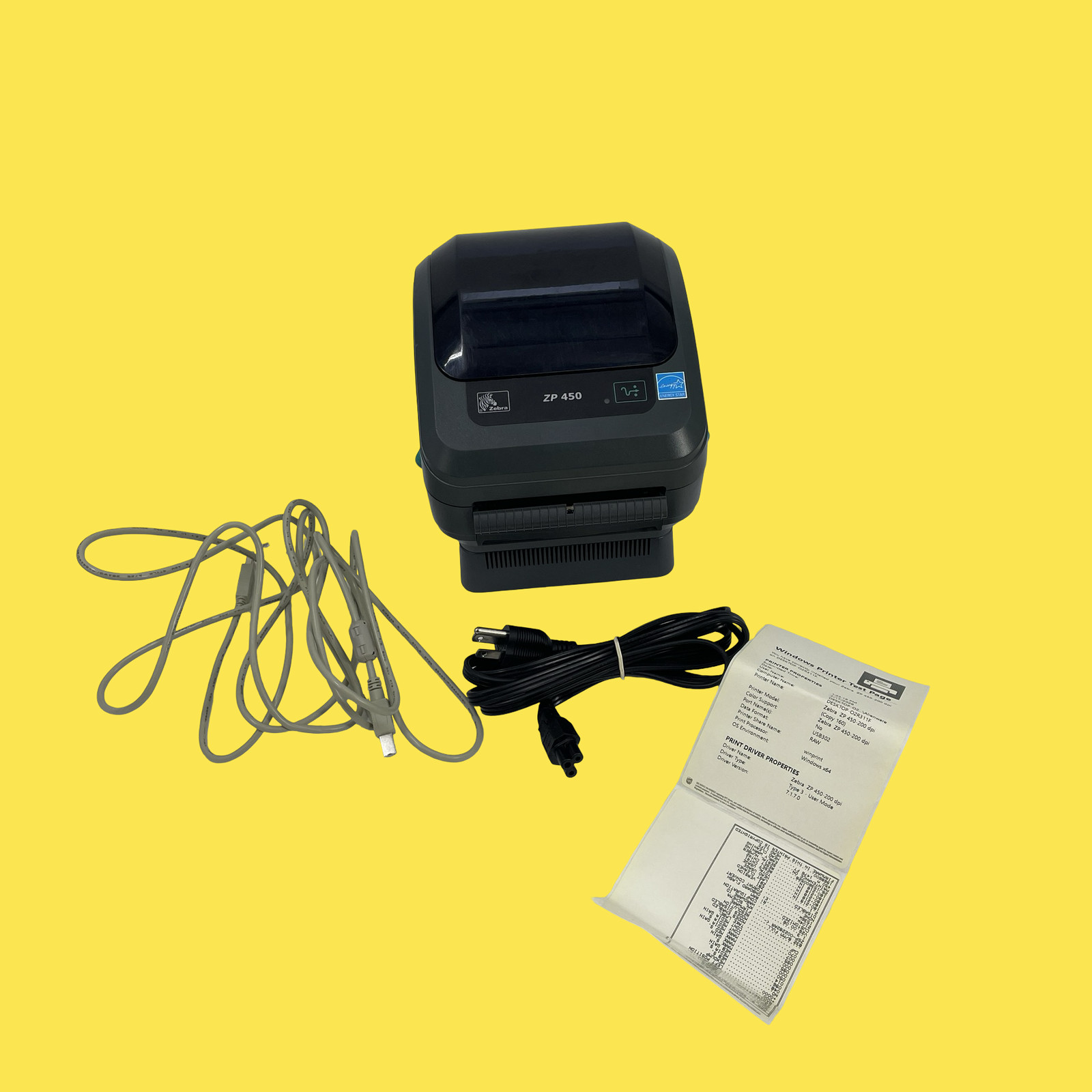 Zebra ZP450 Thermal Monochrome Label Bar Code Printer ZP450-0501-0006A - Issue
