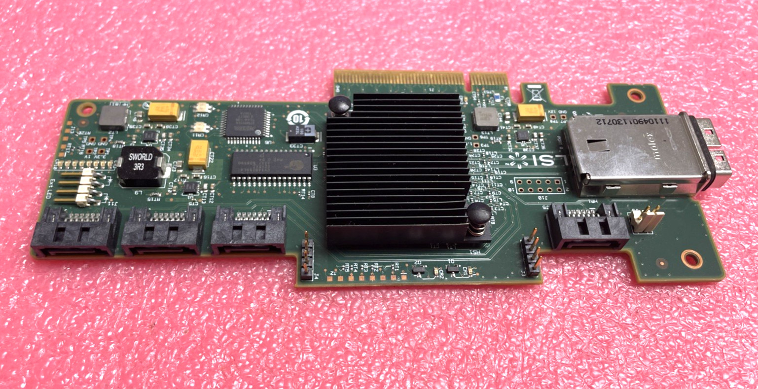 USED LSI SAS9212-4i4e PCI Express SATA RAID Controller Card Adapter.