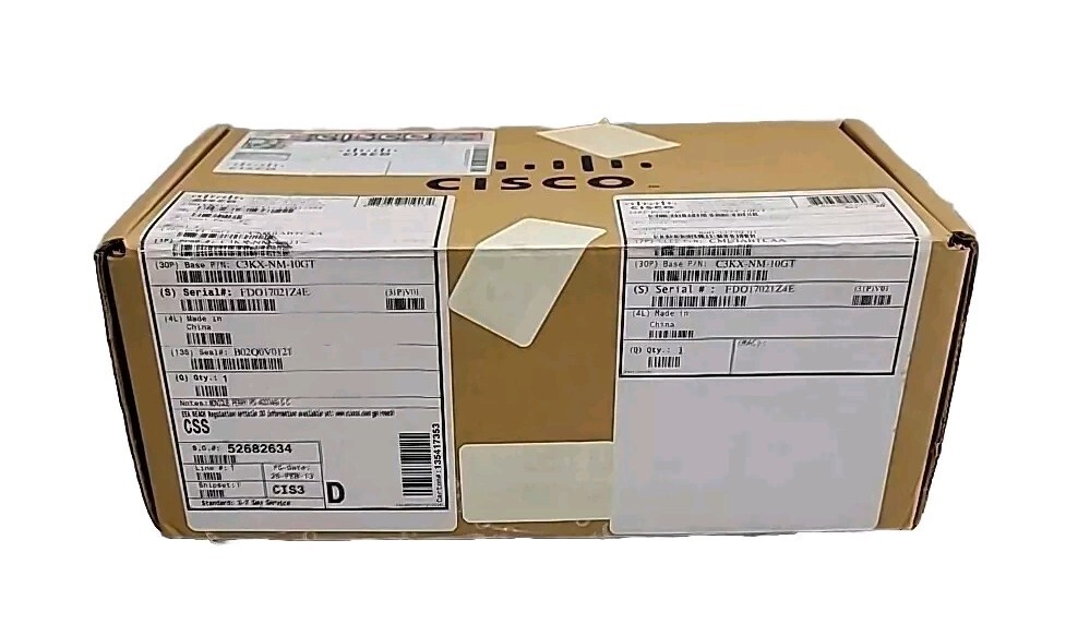 Cisco C3KX-NM-10GT 2-Port 10GB-T Network Module Te1/Gi2 Te2/Gi4