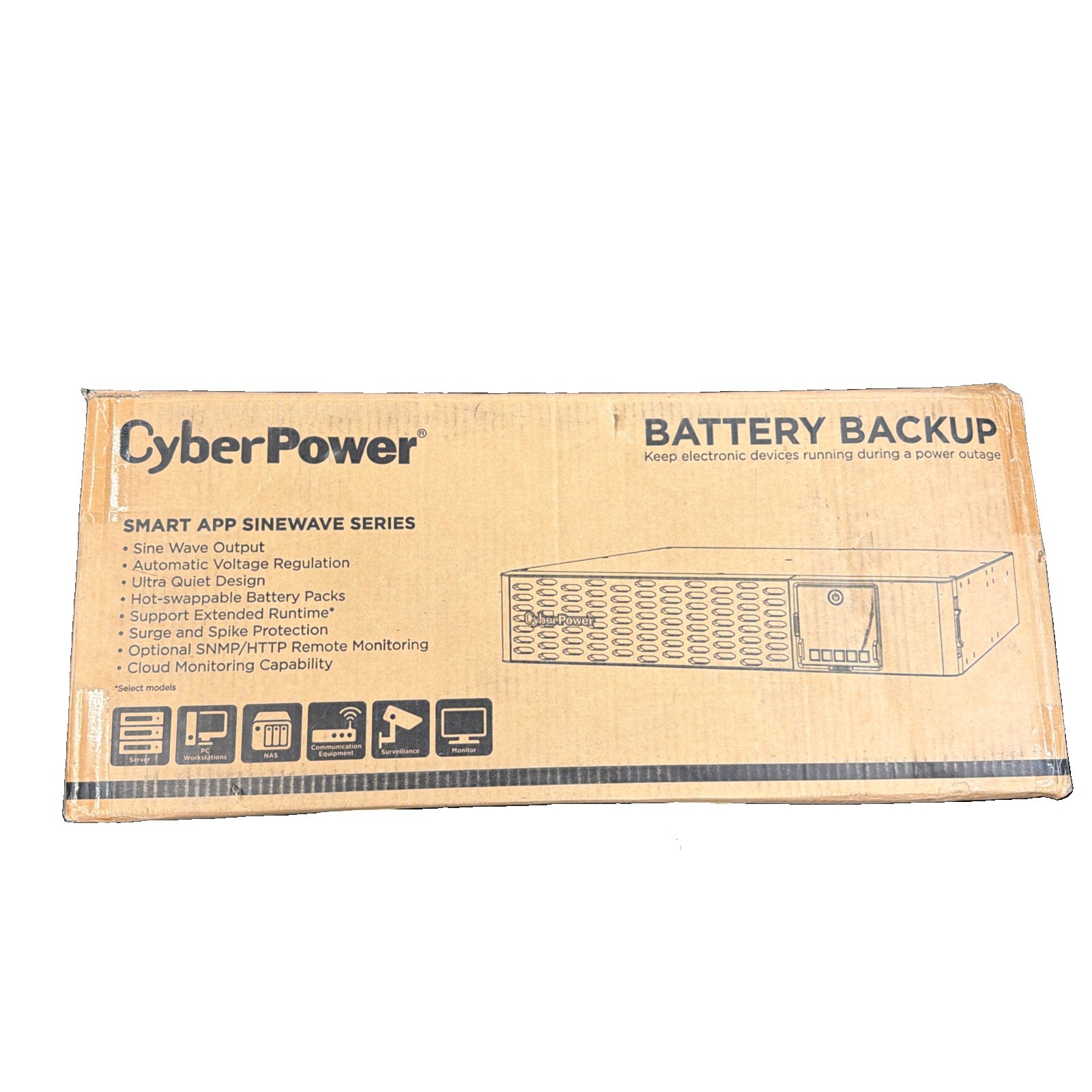 Brand NEW CyberPower PR1500RTXL2UC-R Smart App Sinewave UPS,8 Outlet-Certified