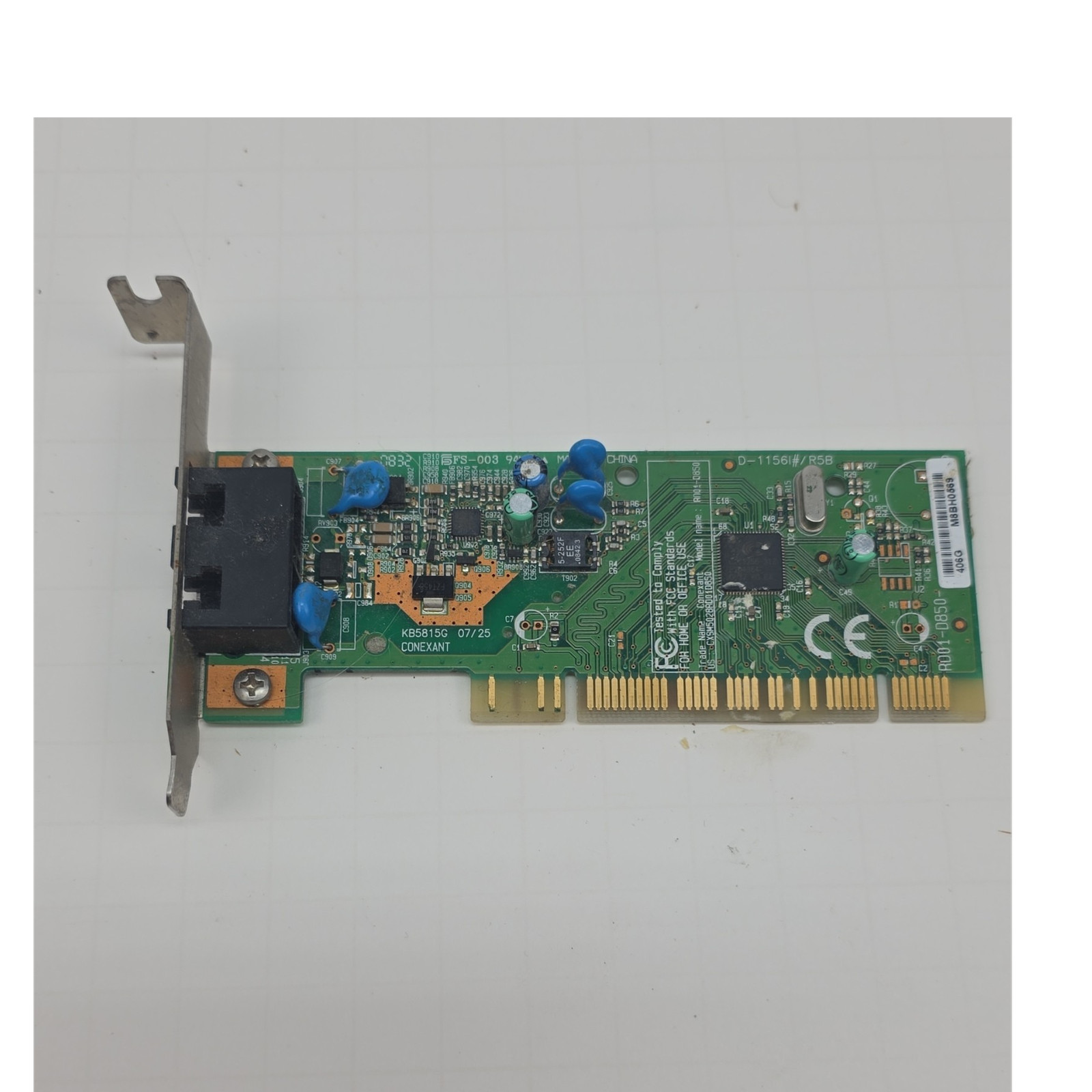 Conexant RD01-DB50 PCI Internal 56K Fax Modem Card 1-Port RJ-11