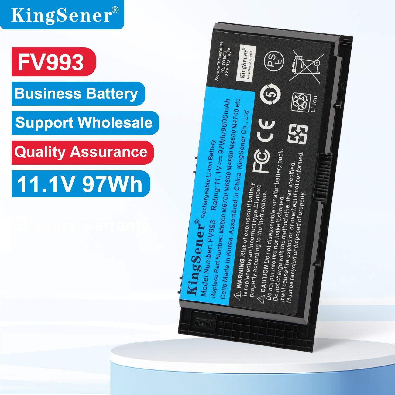 FV993 Laptop Battery For DELL Precision M6600 M6700 M6800 M4800 M4600 M4700