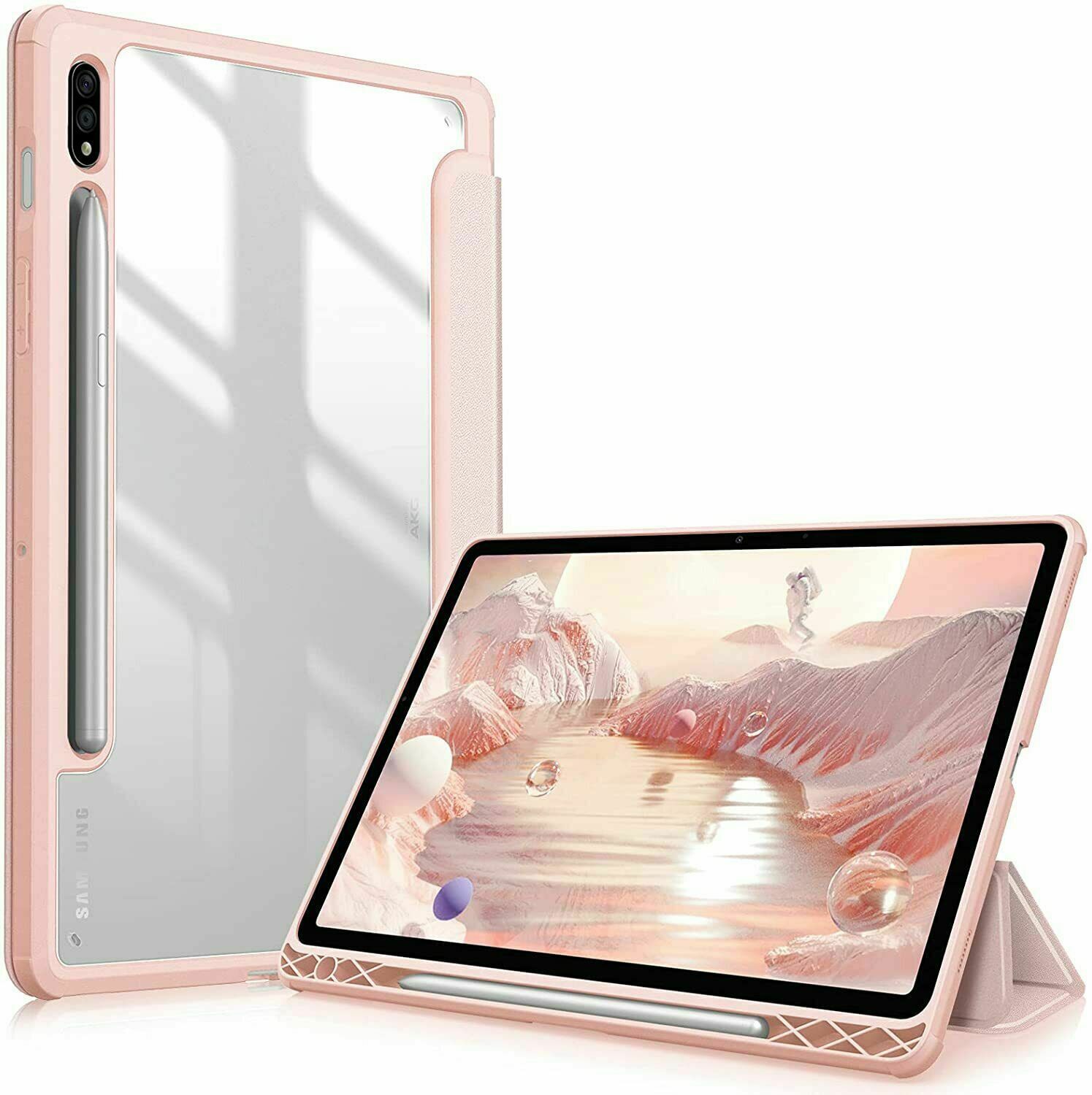 Hybrid Slim Case for Samsung Galaxy Tab S8/Tab S7 11 inch Shockproof Cover Shell