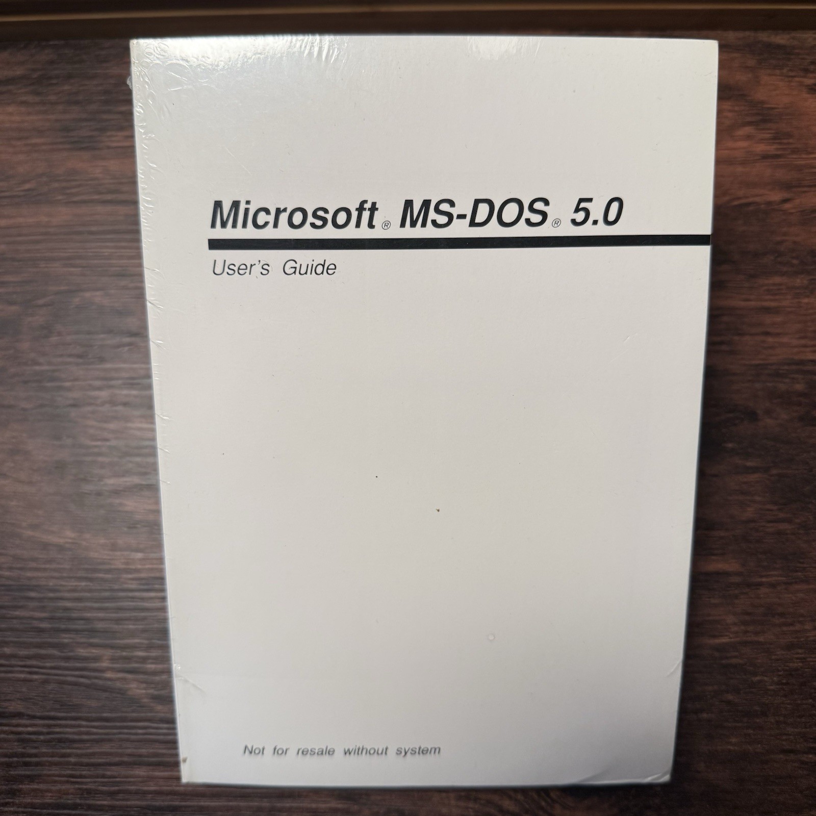 Microsoft MS-DOS 5.0 Operating System Manual 5.25" Disks New Sealed Vintage