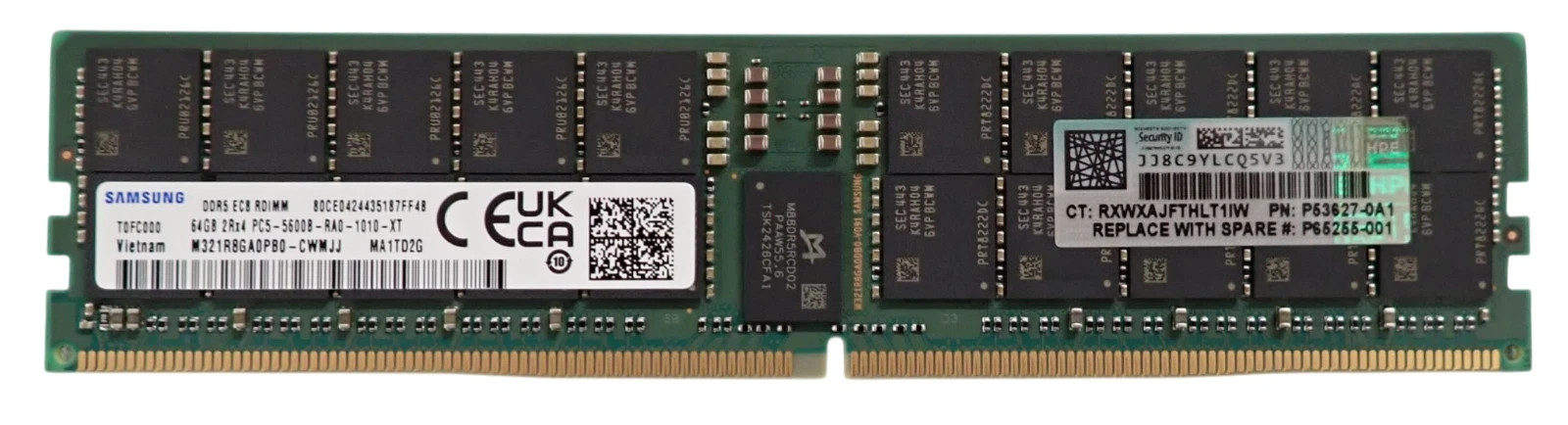 NEW HPE 64GB 2Rx4 PC5-5600B DDR5 ECC RDIMM Server Memory P65255-001 P64707-B21