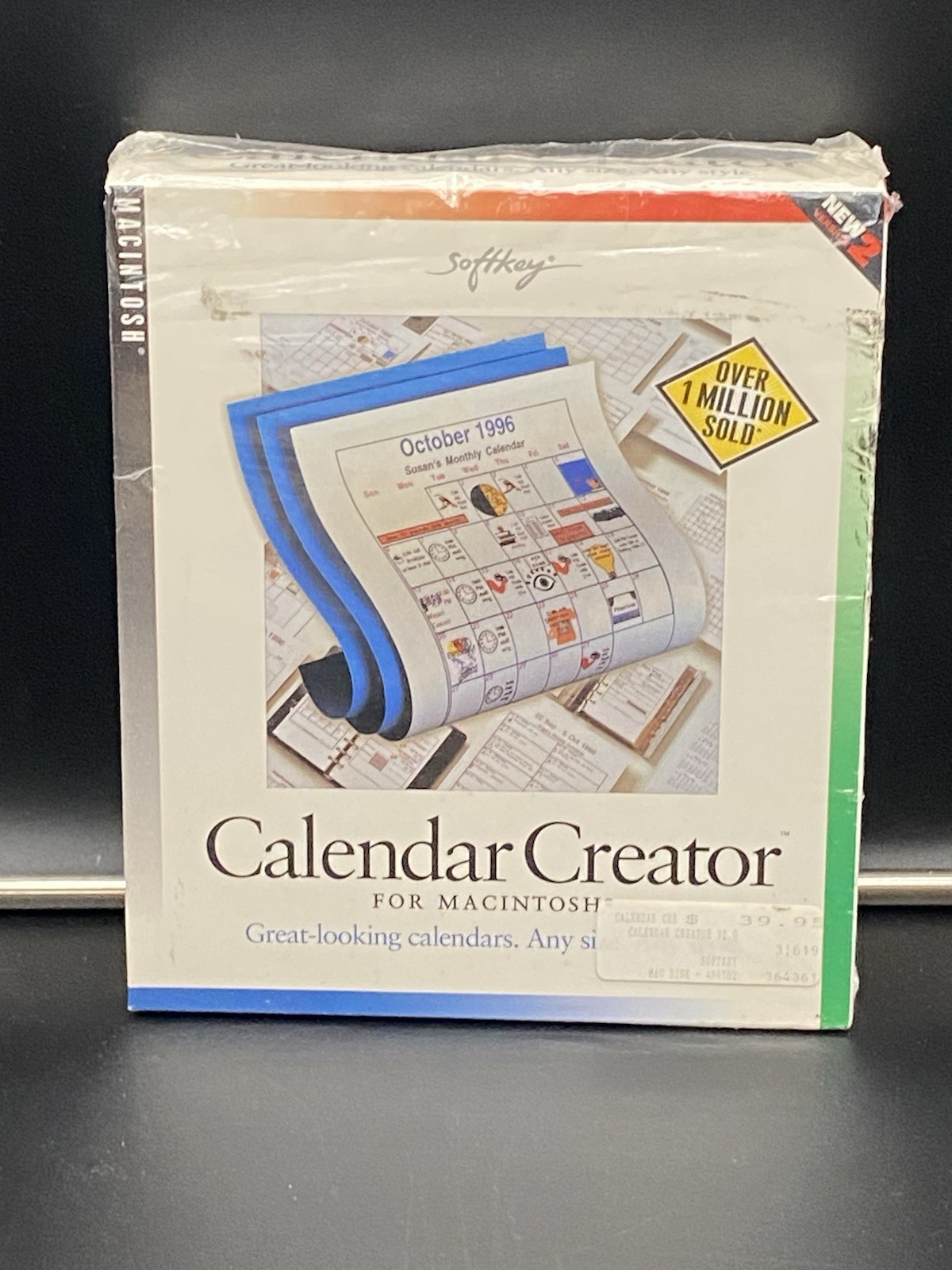 Vtg Calendar Creator Version 2.0 For Macintosh 1994 Software Floppy