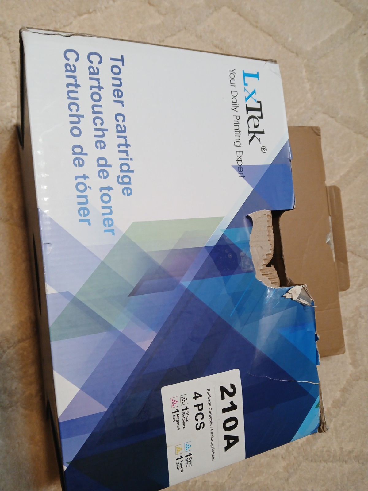 LxTek 210a Multipack Toner Cartridge Black Magenta Cyan Yellow Printer Ink New